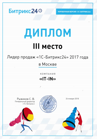 Лидер продаж 1С-Битрикс24